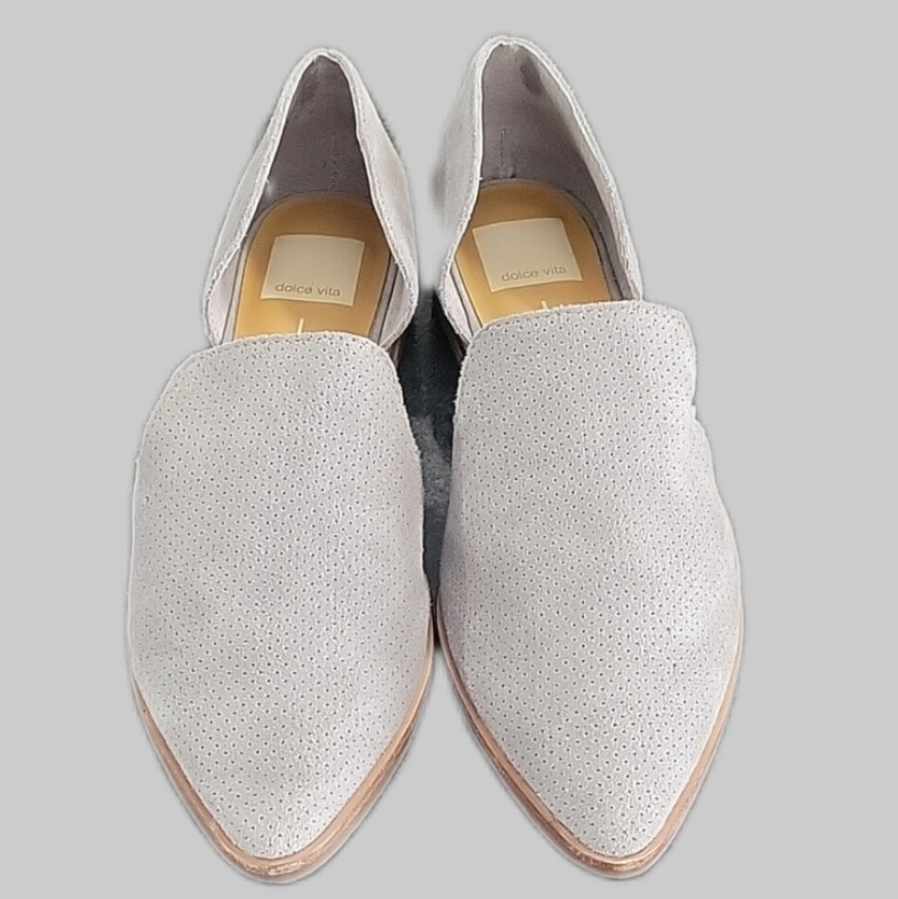 Dolce Vita- Suede Leather Gray Mules Size 7.5